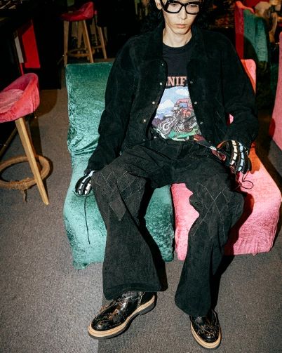 【26AW】KIDS LOVE GAITE コラボ インサイドアウト・ウィング・ジップ・ブーツ / INSIDE-OUT WING ZIP BOOTS / ブラック