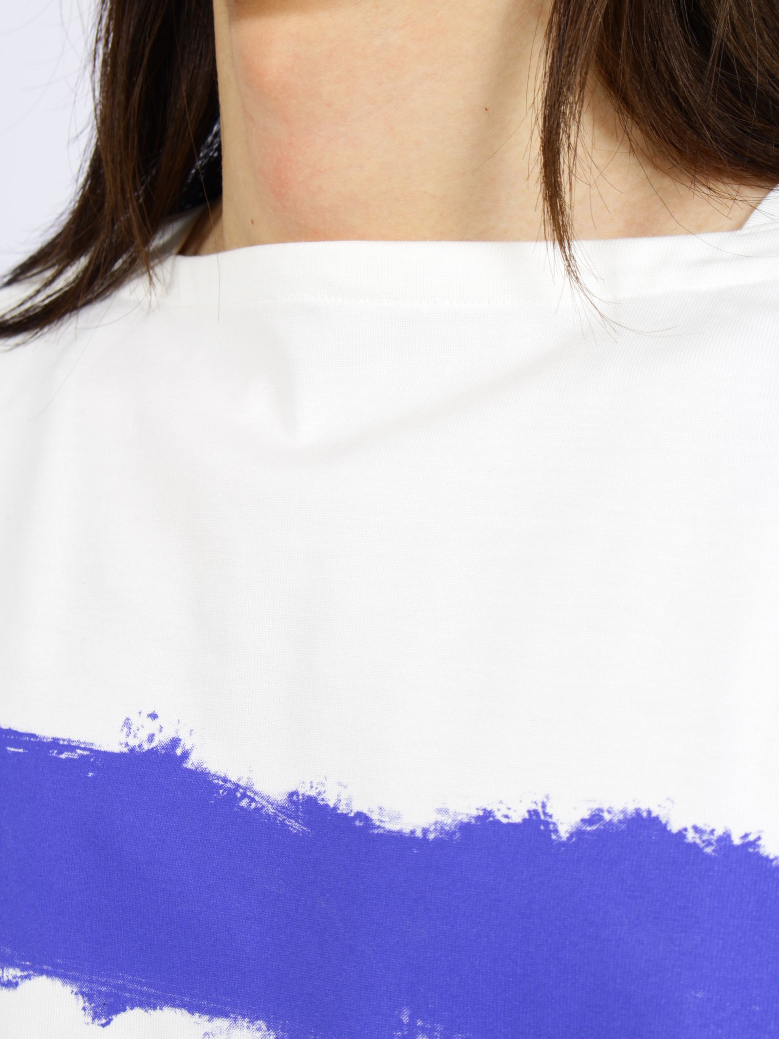 【26AW】 ピクチャレスク バスク ペインティング Tシャツ ボーダーカットソー / PICTURESQUE BASQUE PAINTING(ROOM GARDENER) / ホワイト×ブルー