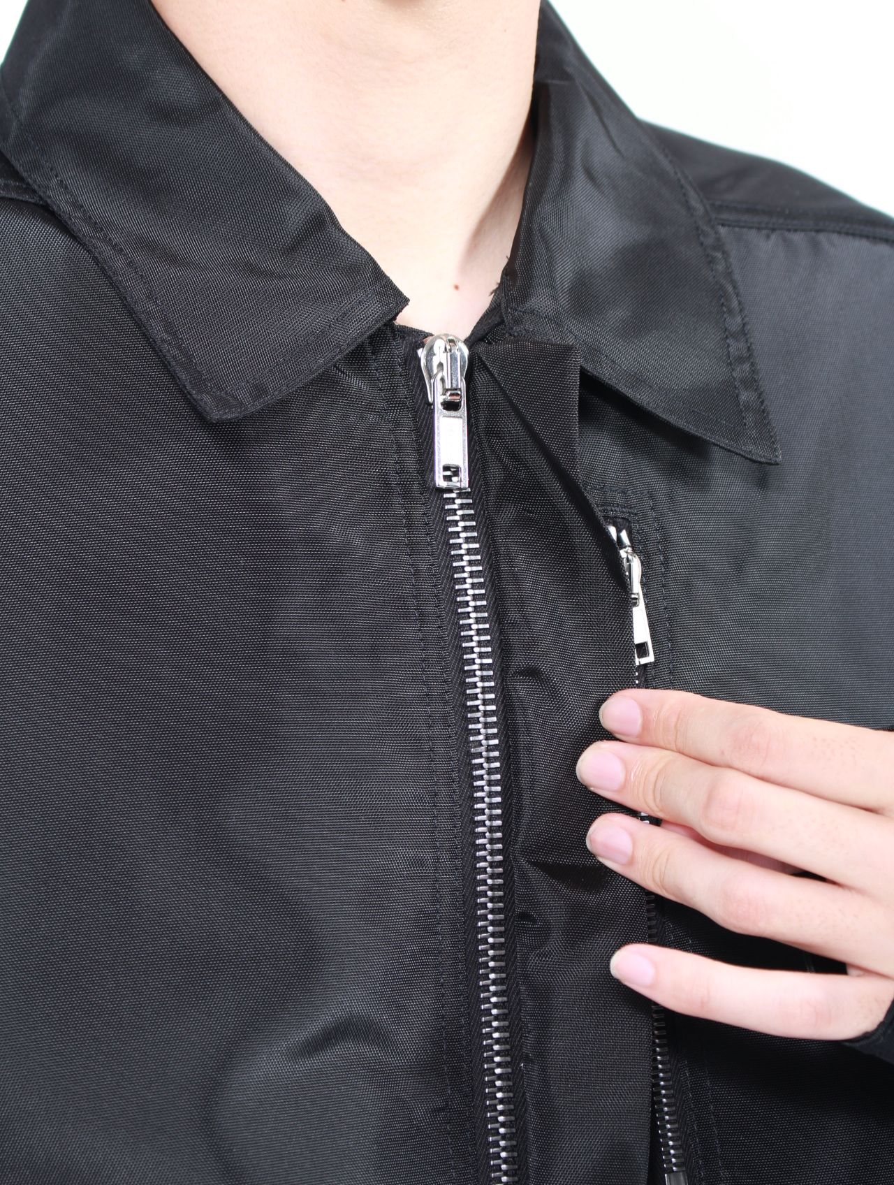 【25AW】コンシール ジップフロント ジャケット / CONCEALED ZIPFRONT JKT / ブラック