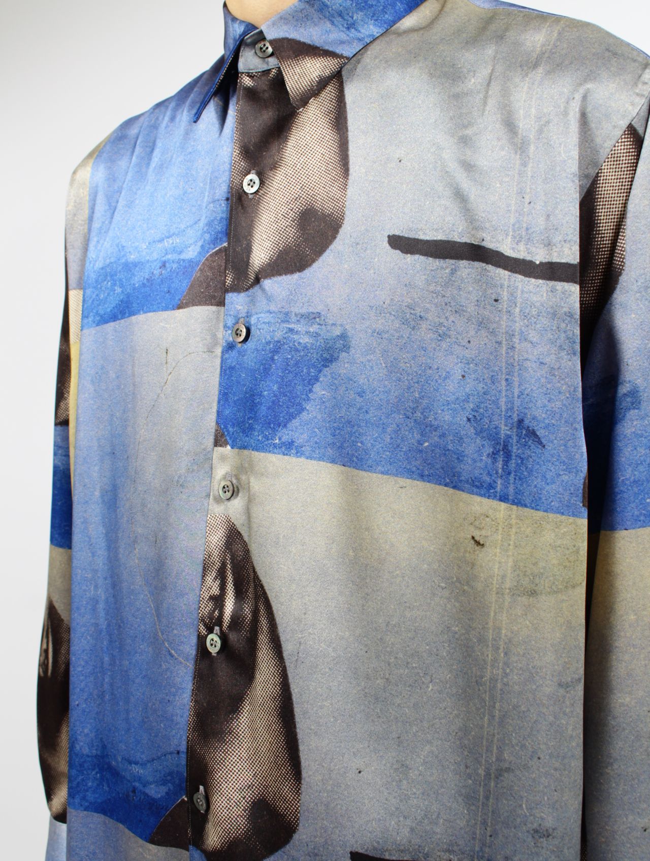 【25SS】グラフィック プリント シャツ / GRAPHIC PRINT SHIRT / ブルー