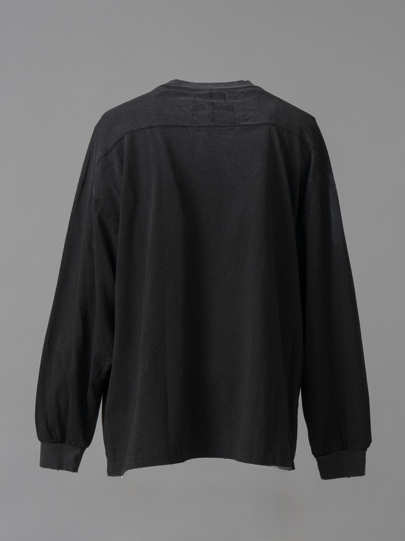パブリック エネミー オーバーサイズ ロングスリーブ Tシャツ / PUBLIC ENEMY PRIME-OVER L/S T-SHIRT #1 / ブラック
