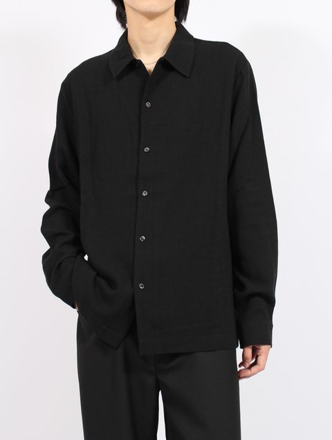 【25AW】定番 センス シャツ 長袖 / SENSE SHIRT / ブラック