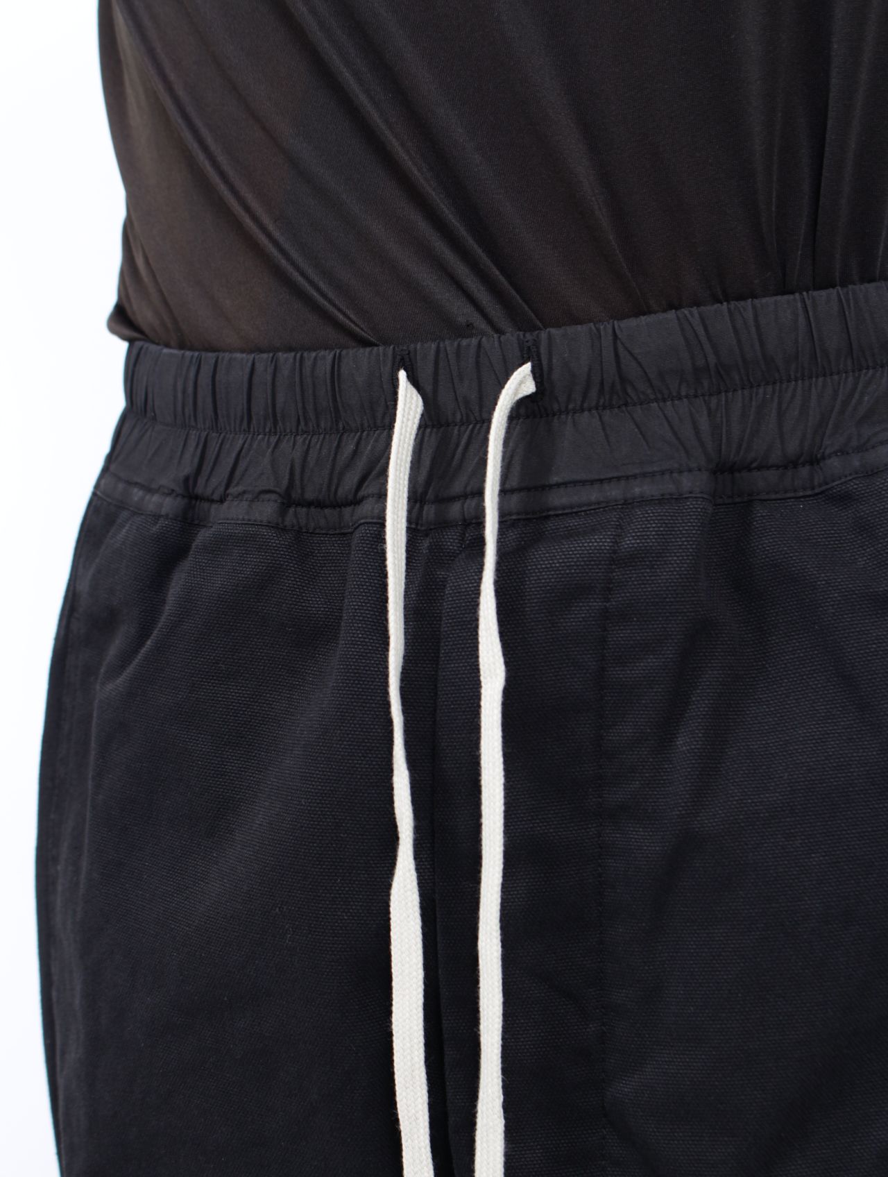 【26SS】サイドスナップボタン ワイド プッシャー パンツ / WIDE PUSHER PANTS / ブラック