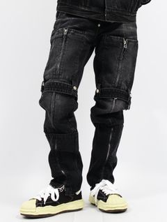 【25SS】ボンテージ デニム パンツ / BONDAGE DENIM PANTS.13 / ユーズドブラック