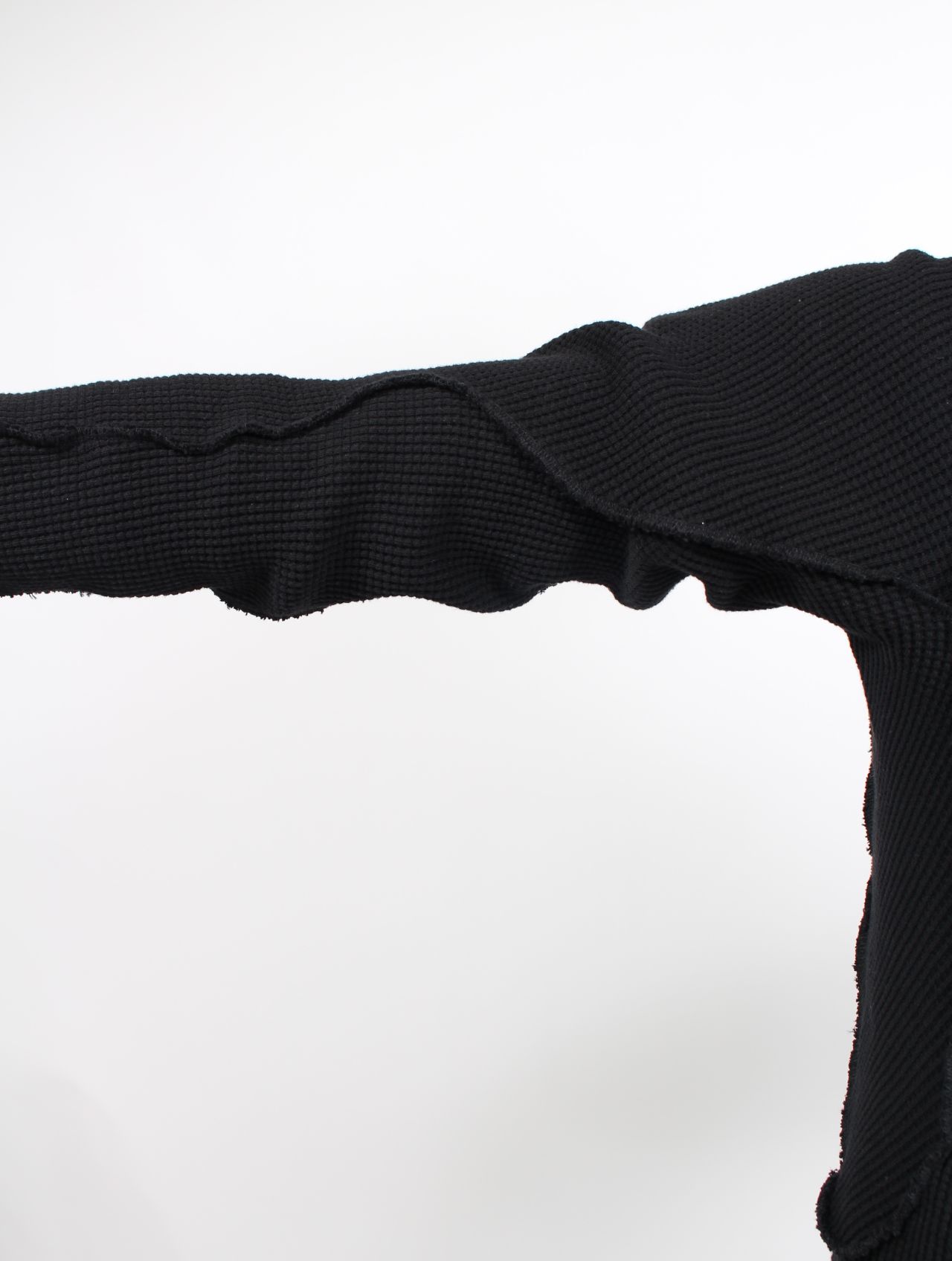【25SS】ワッフル サーマル ロングスリーブ 長袖 Tシャツ / WAFFLE THERMAL LONG SLEEVE T-SHIRT / BLACK(ブラック)