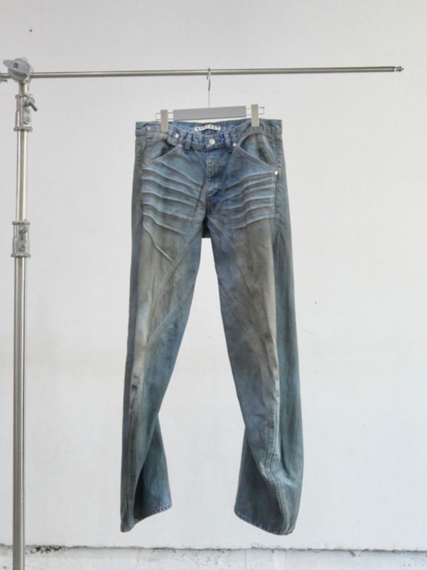 【26SS】3D ツイステッド ジーンズ / 3D TWISTED JEANS 3.0 / DIRTY FADED INDIGO (インディゴ)