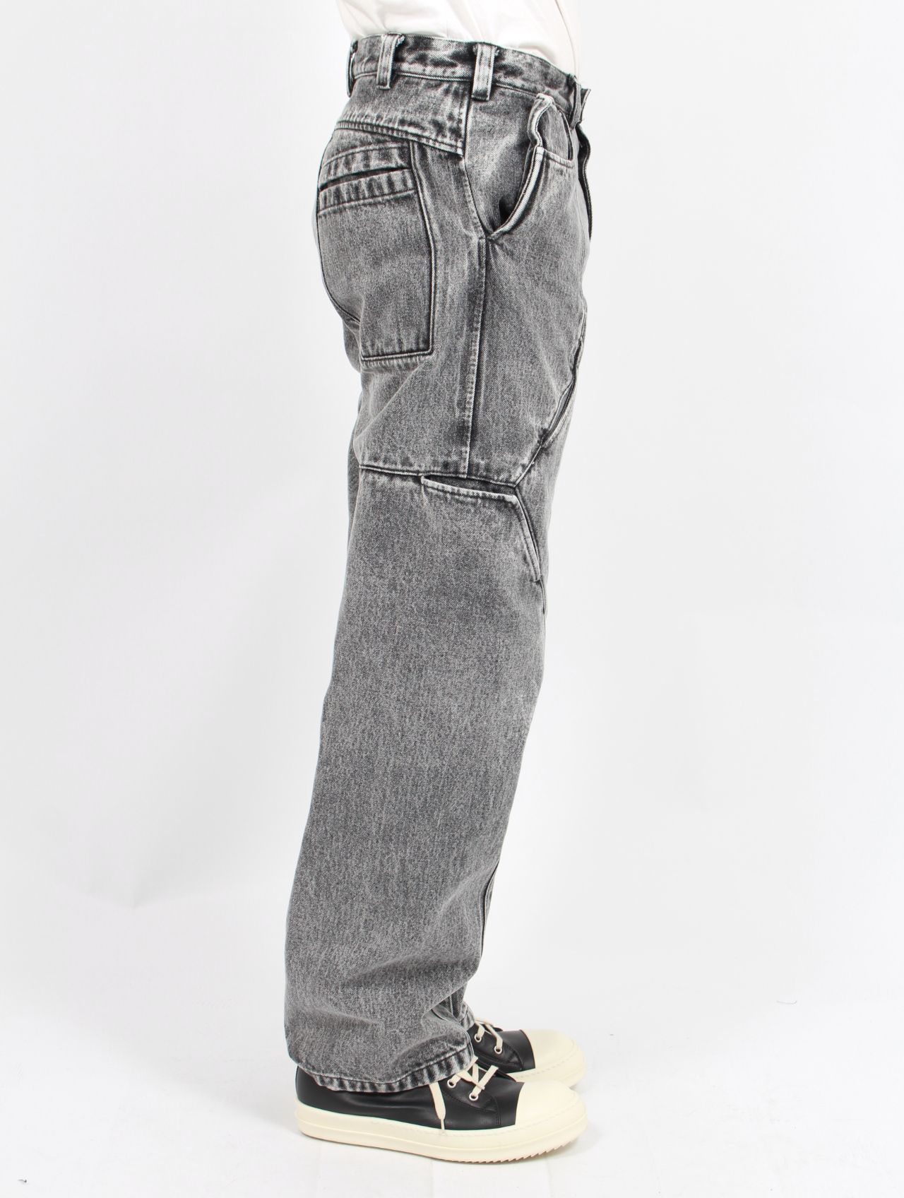 【25SS】10ポケット パネル ウォッシュ デニム / 10 POCKET PANEL DENIM TRS WASH / ブラック