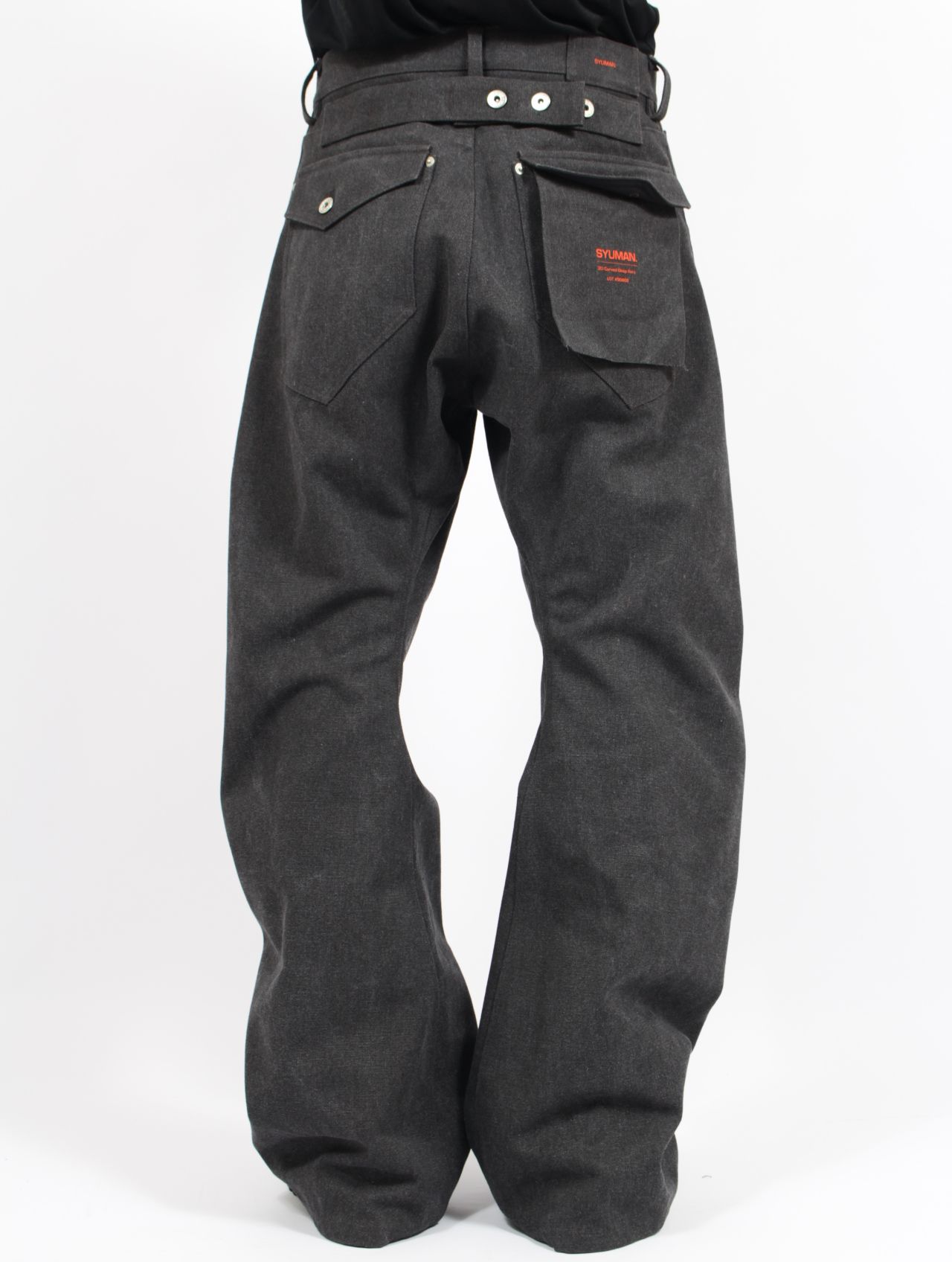 【26SS】 3D バック アジャスト デニム パンツ / 3D BACK ADJUST DENIM PANTS / ダークグレー