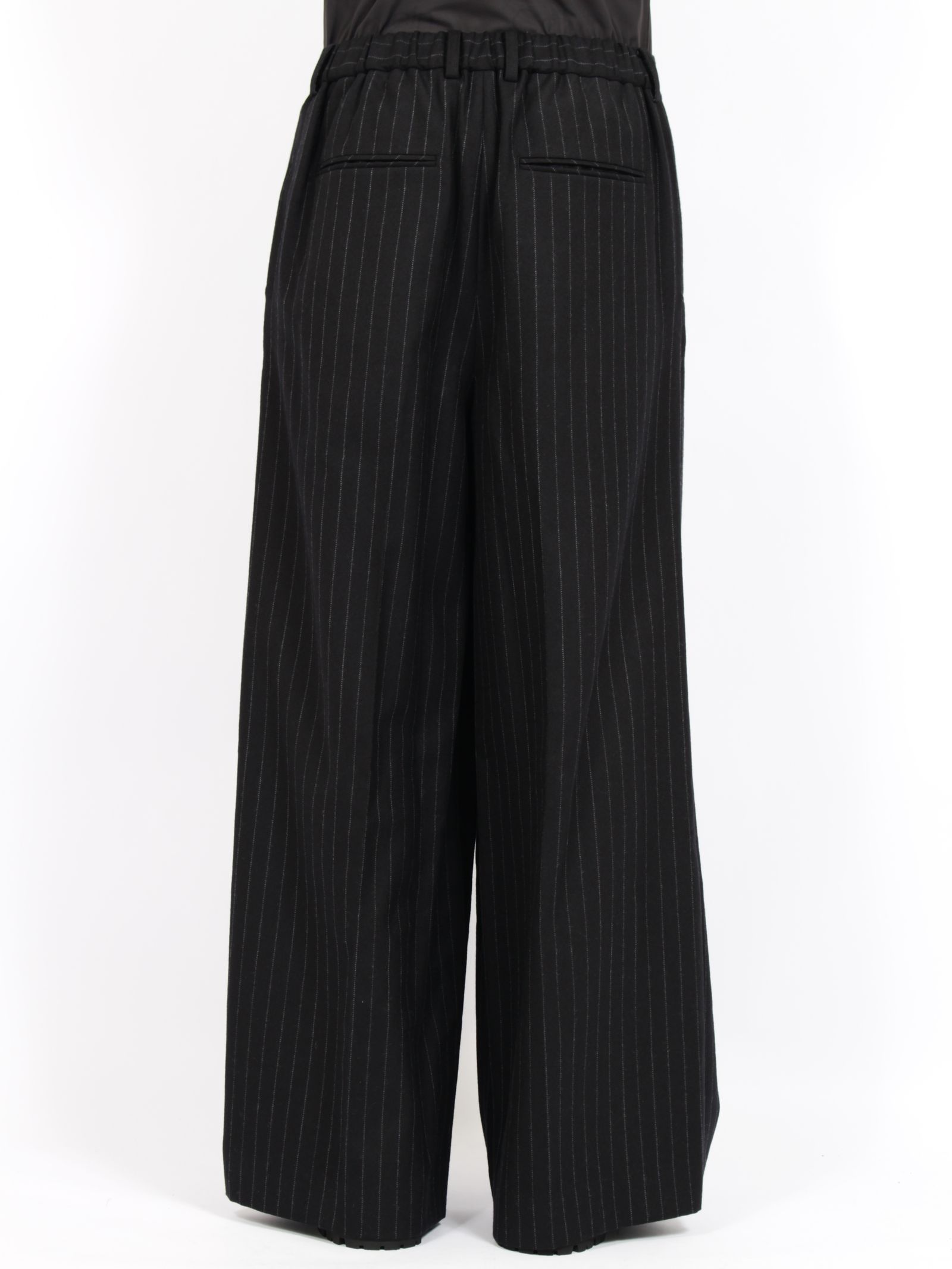 【26AW】ワイド トラウザーズ / WIDE TROUSERS / ブラック