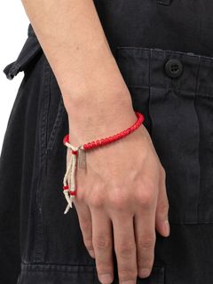 【25AW】グラス ビーズ ブレスレット / GLASS BEADED BRACELET / レッド