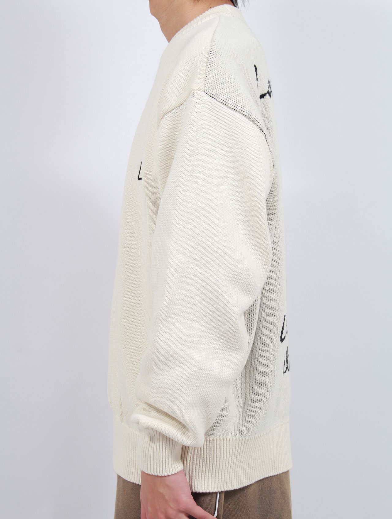 【25SS】ラブ イズ リアル コットン ニット セーター  / LOVE IS REAL KNIT / ホワイト
