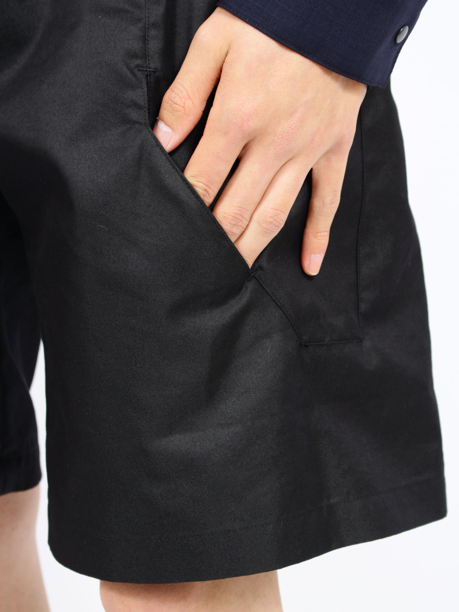 【26SS】シャンブレー 6 ポケット パネル ショーツ ショートパンツ / Chambray 6 Pocket Panel Shorts / ブラック