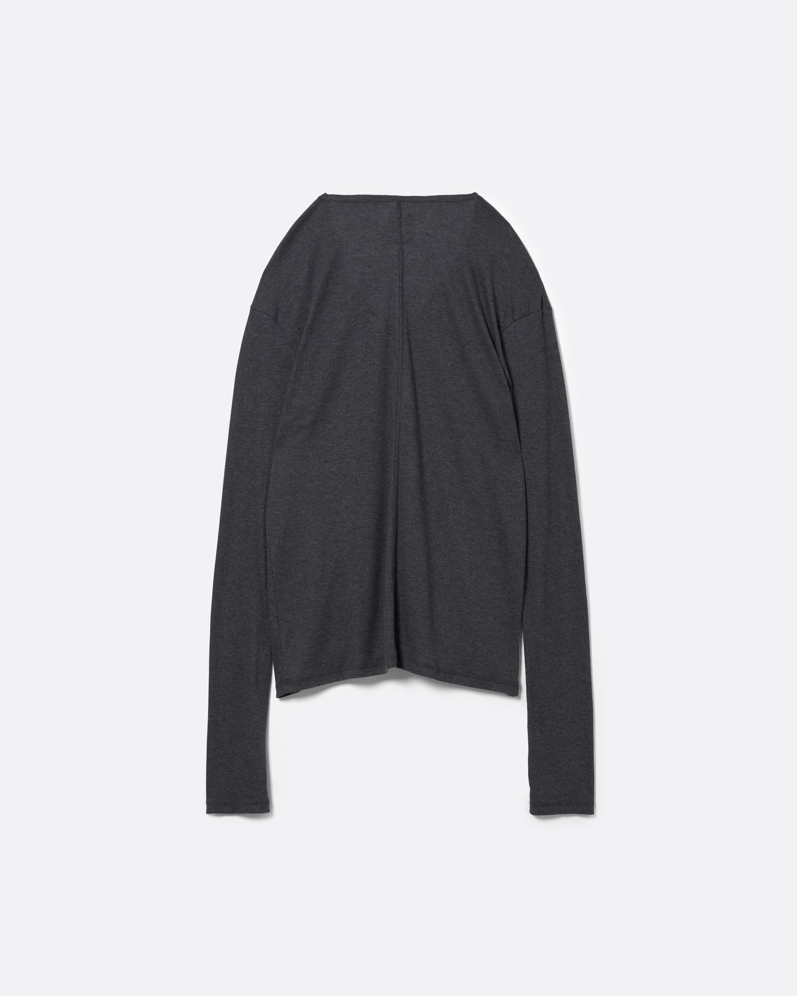 Vネック ロングスリーブ リブ Tシャツ .17 / V-NECK LONG SLEEVE RIB T-SHIRT .17 / HEATHER GREY(グレー)