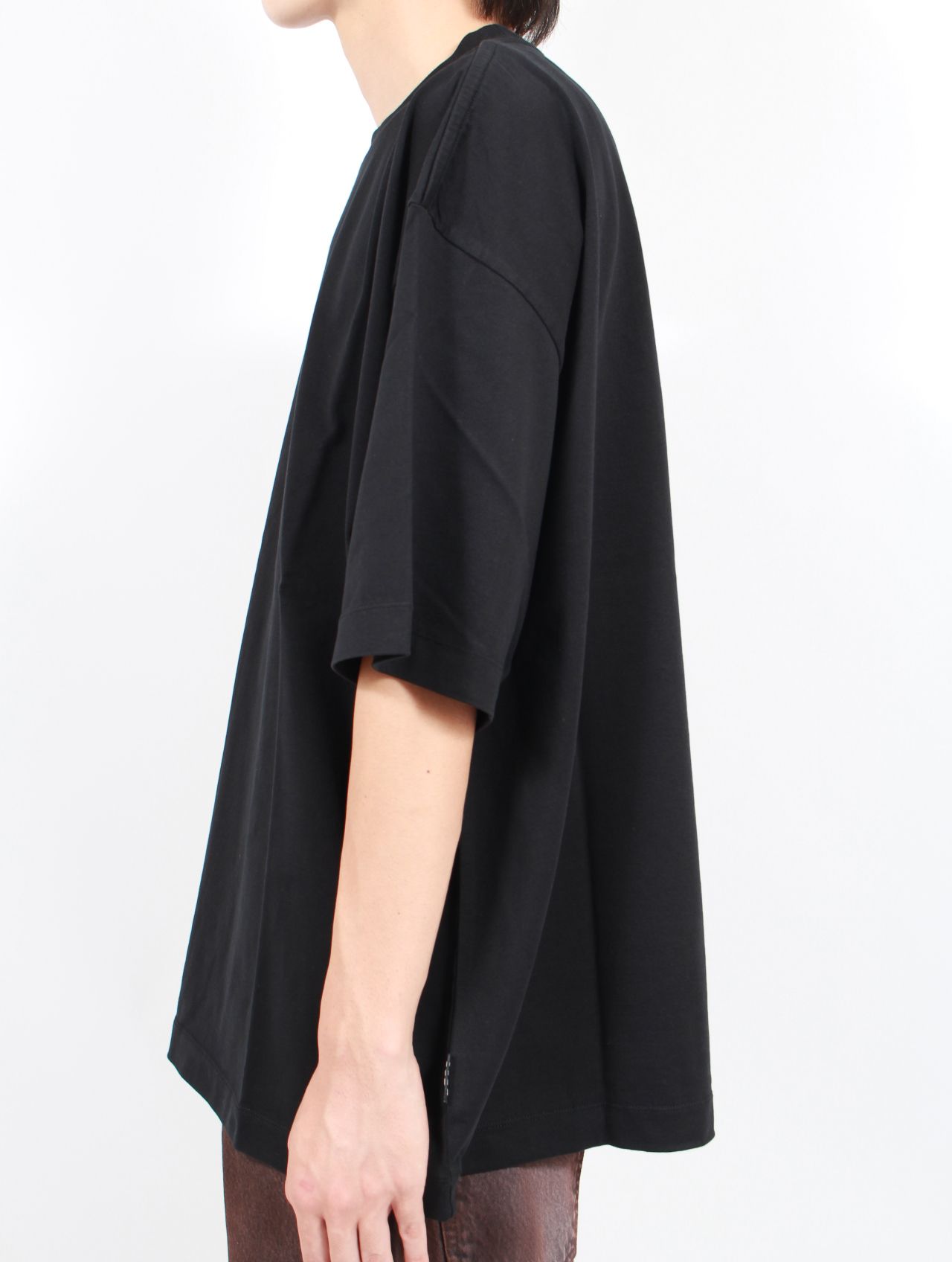 【25AW】ビッグ Tシャツ / BIG TEE / BLACK HEAVY JERSEY(ブラック)