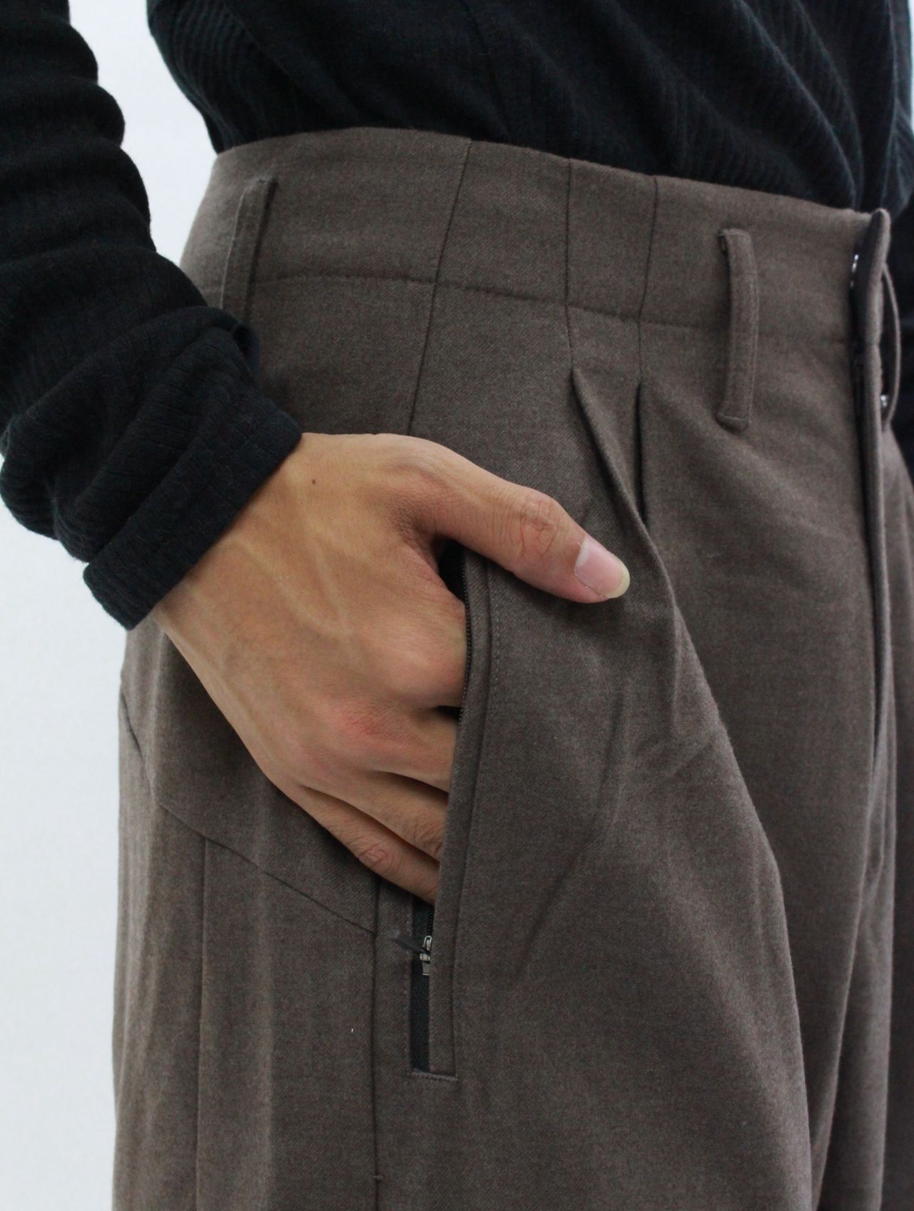 【25AW】ワイド パンツ / WIDE PANTS / ブラウン