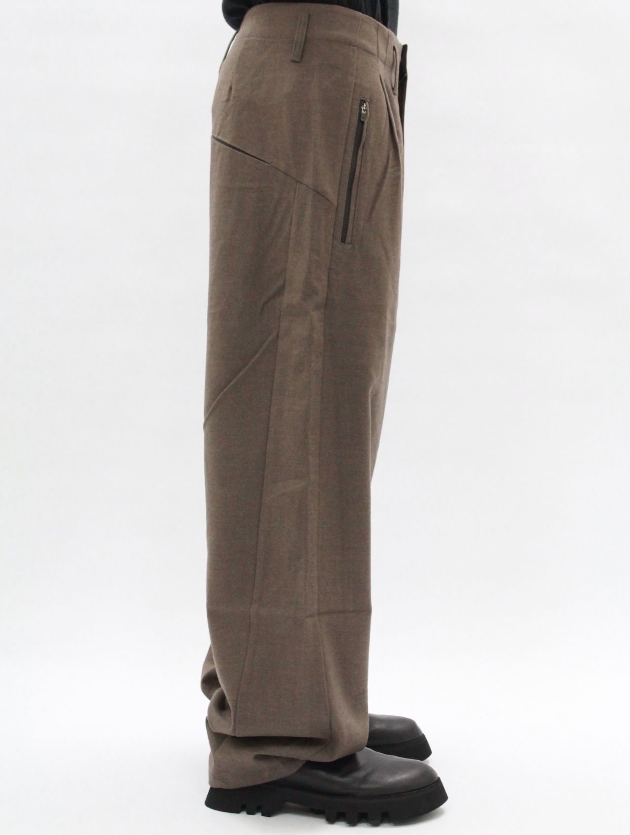【25AW】ワイド パンツ / WIDE PANTS / ブラウン
