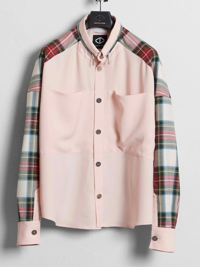 バック タータンチェックシャツ / Back Tartan Shirts / マルチカラー - FREE - マルチカラー 販促ワールド ACUOD アクセサリー付 シャツ CHANU by シャツ