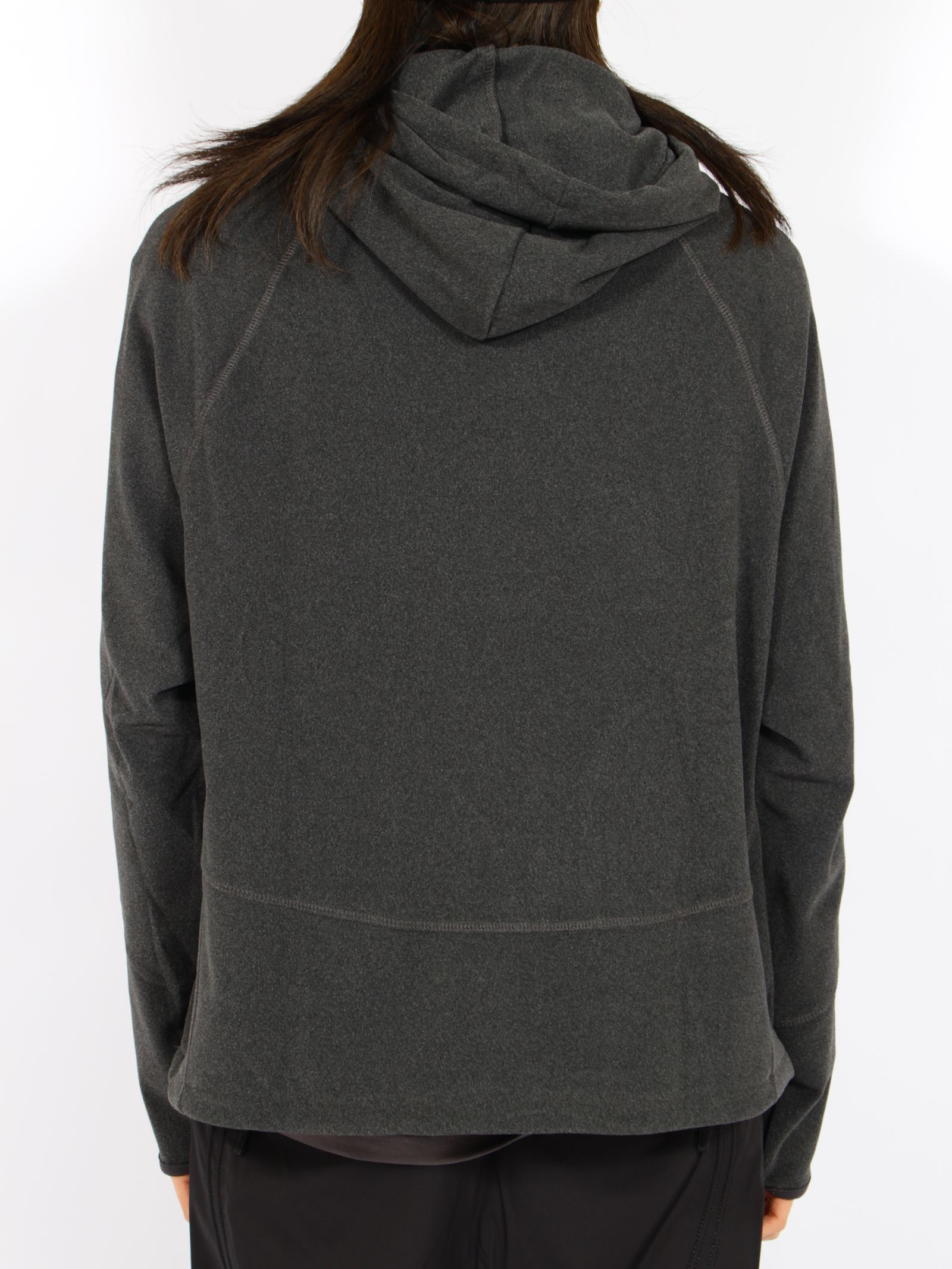 【26AW】レイヤード フーディー パーカー / LAYERED HOODIE / チャコール