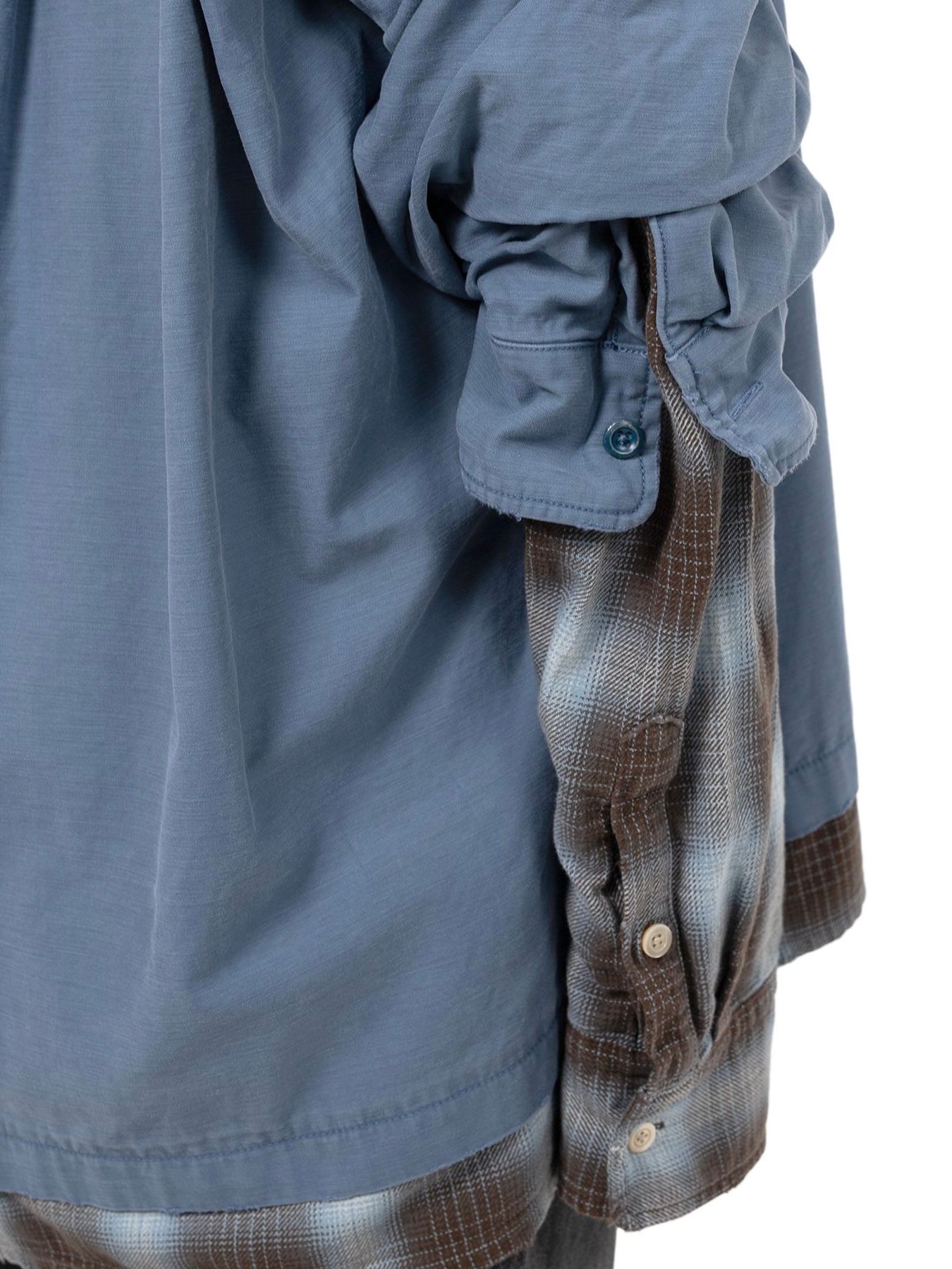 【25AW】レイヤード ロングスリーブ シャツ / LAYERED L/S SHIRTS / ブルー