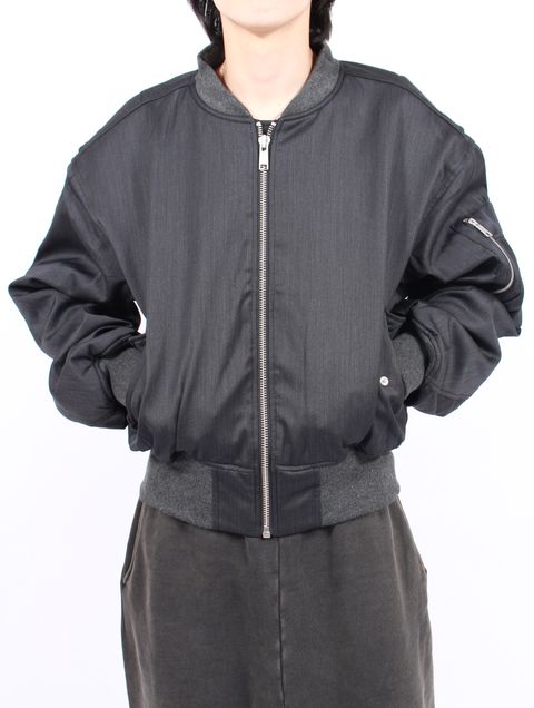 【25AW】クロップド ボンバージャケット / CROPPED BROAD BOMBER / SUITING GREY(ダークグレー)