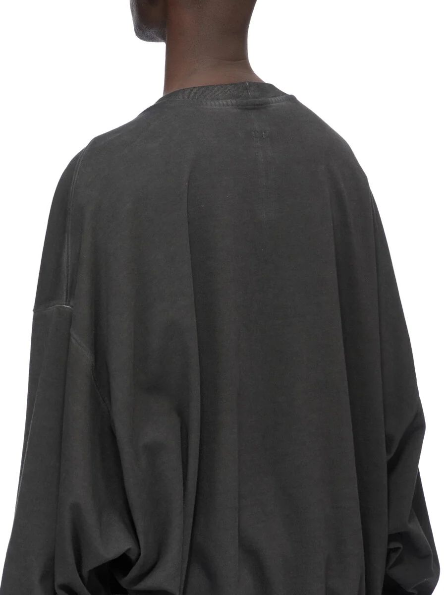 【26AW】ハン クルーネック 長袖 スウェット カットソー / HUN CREWNECK / フェードブラック / シルバー