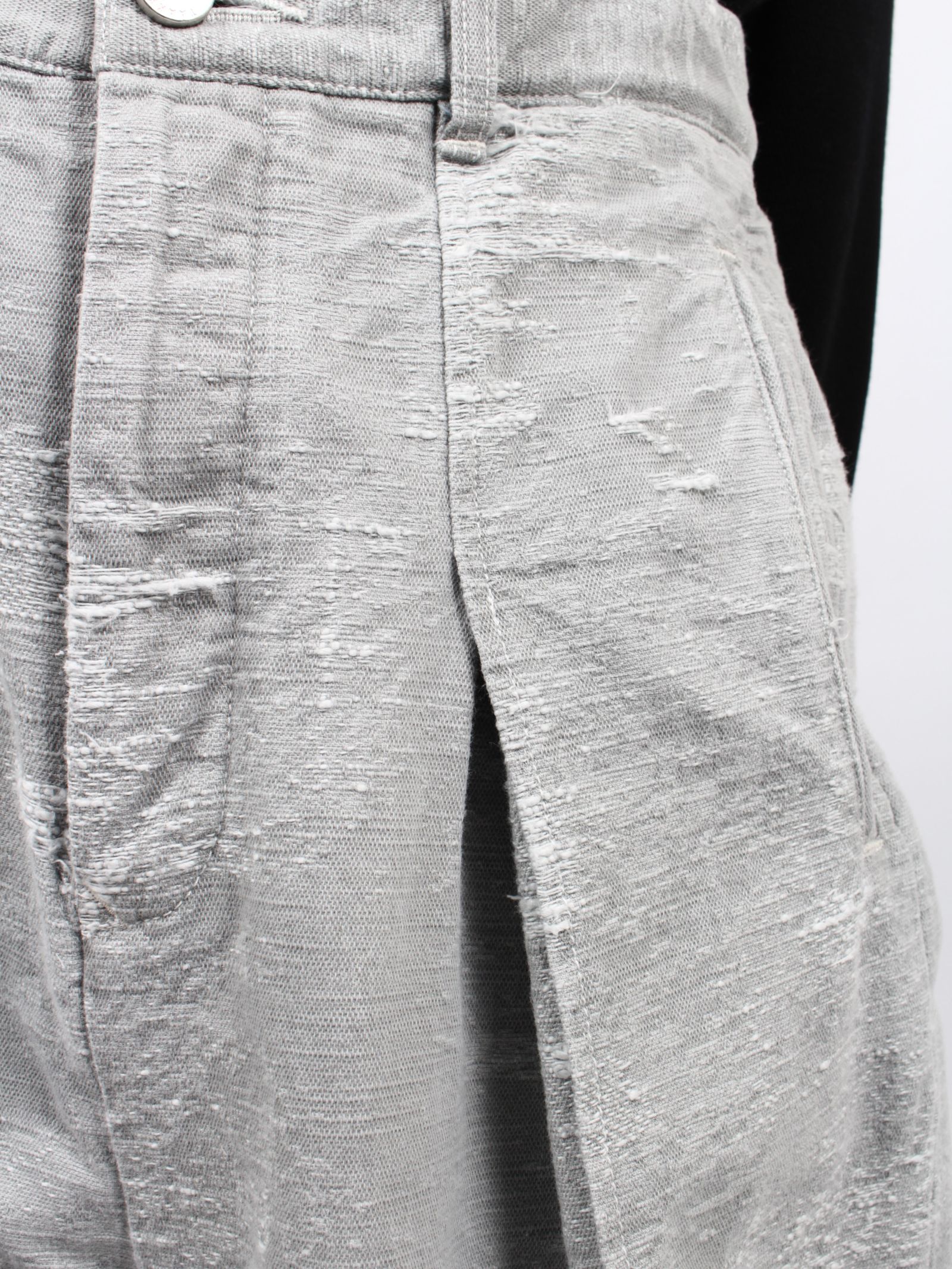 【25SS】デニム ワイド スラックス / DENIM WIDE SLACKS / グレー