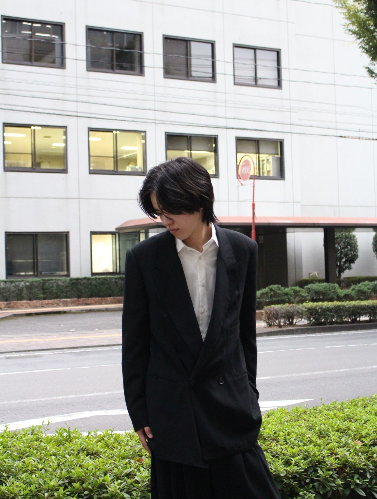 【25AW】インターライニング ポケット ウールサージ ジャケット / INTERLINING POCKET WOOL SERGE JACKET / ブラック