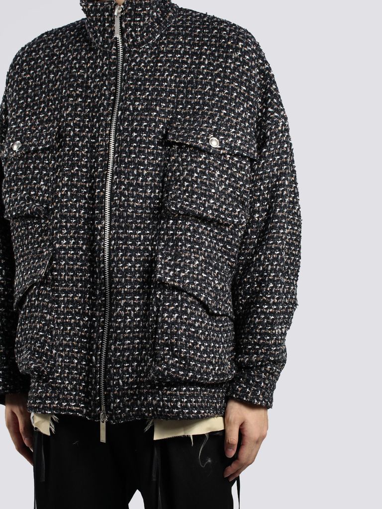 sulvam - 【23AW】ファンシー ツイード オーバー ブルゾン / FANCY 