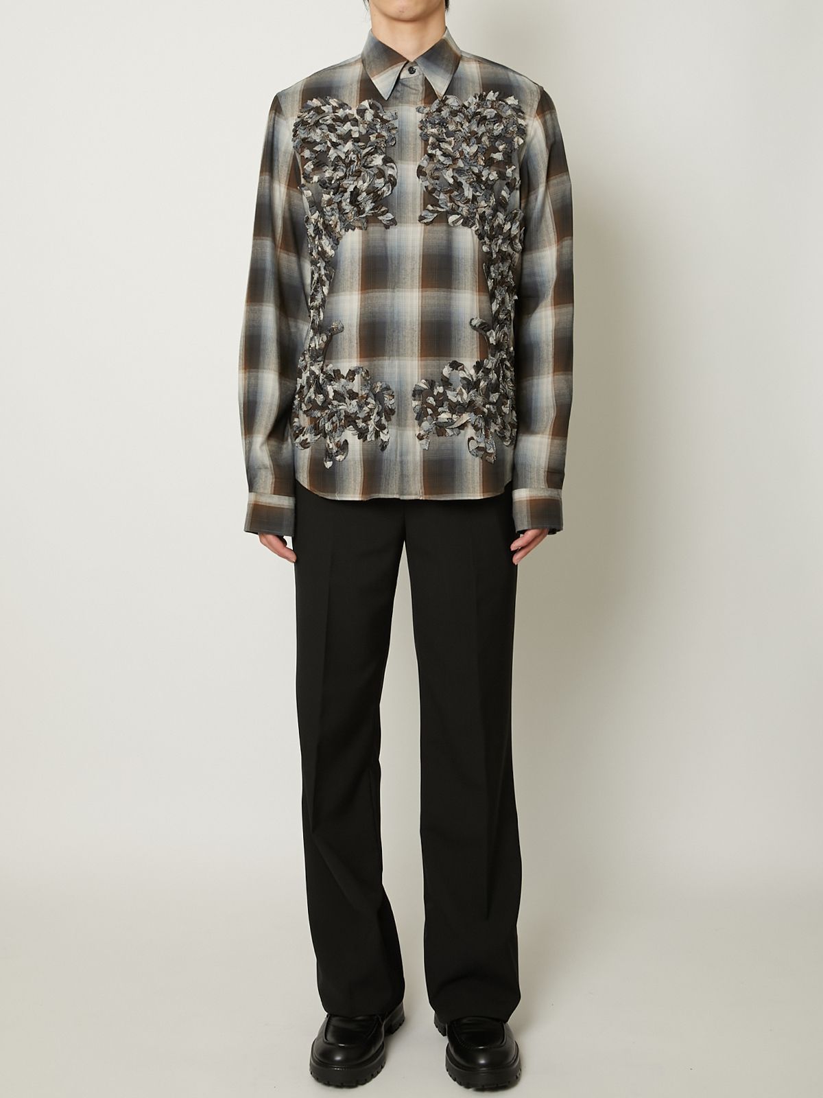 【TAAKK】チェック柄 TAAKK - 【25AW】チェック エンブロイダリー 長袖 シャツ