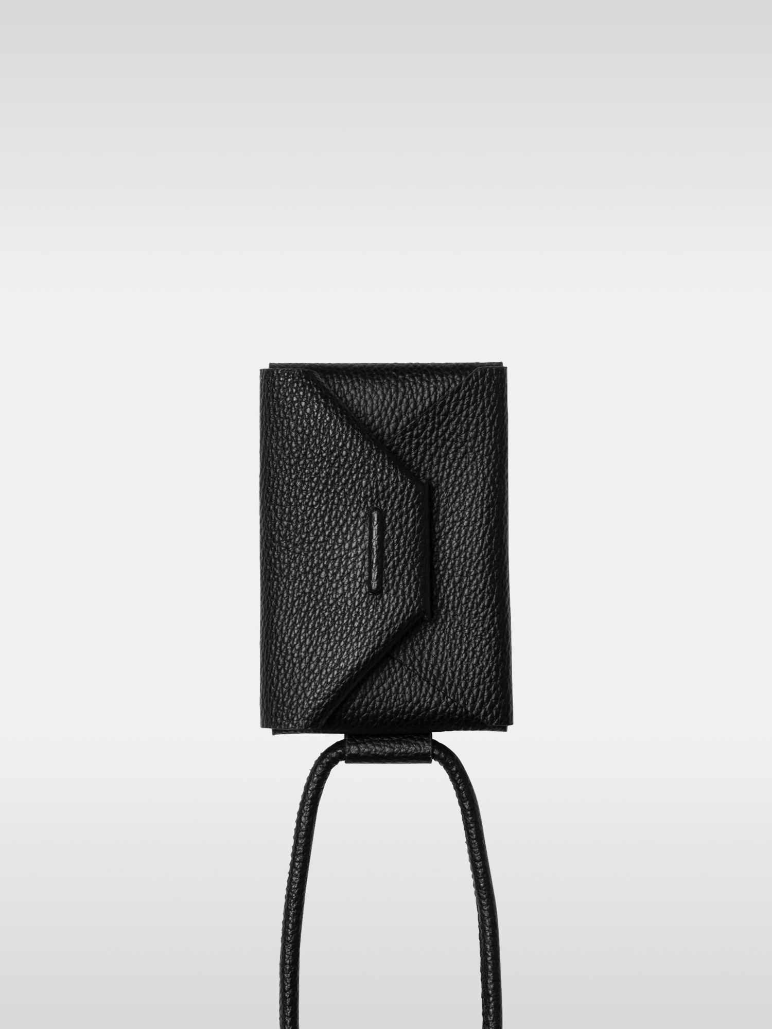 【9月入荷予定】iPhoneアクセサリー-ストラップ付レザーエンベロープウォレット / STRAP LEATHER ENVELOPE WALLET / ブラック