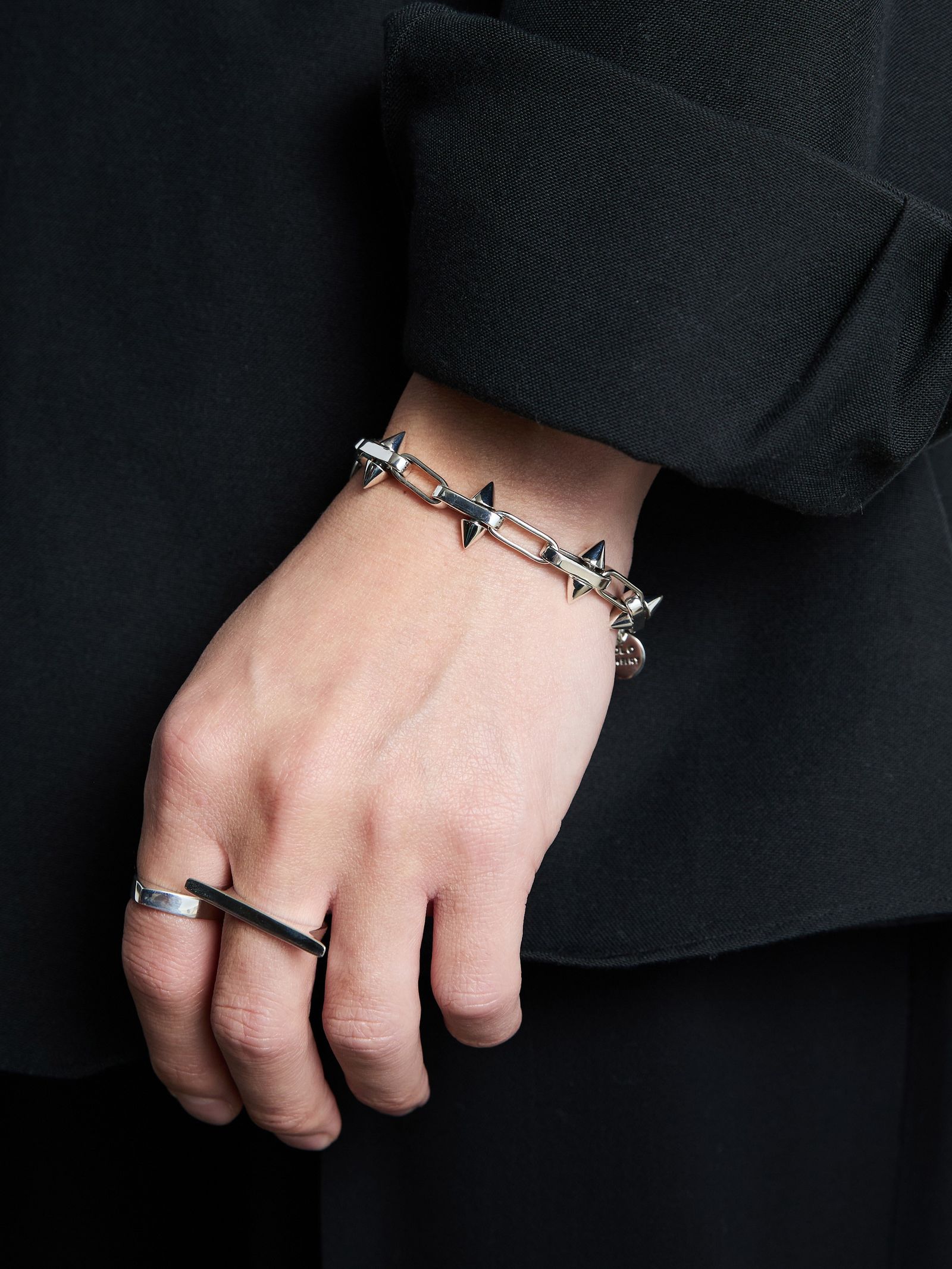 スパイク リンク ブレスレット / SPIKE LINK BRACELET -15mm- / シルバー