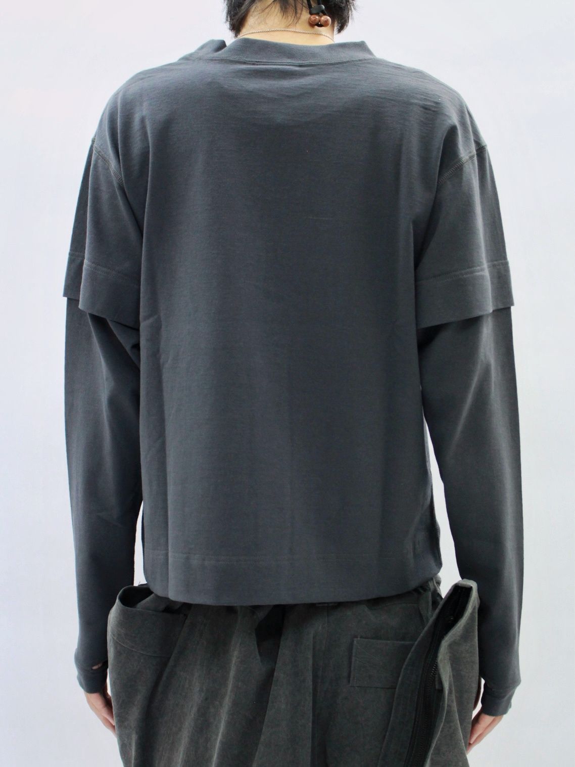 【25AW】25 ロングスリーブ Tシャツ / 25 LS TEE (×Jinjinneedle) / チャコール