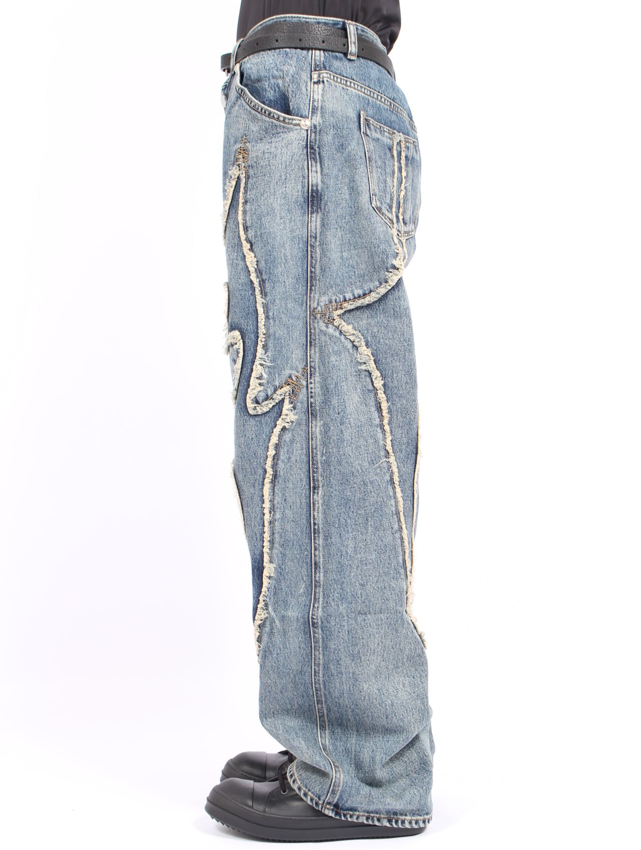 【25AW】トライバル デニム パンツ / TRIBLE DENIM PANTS / ブルー