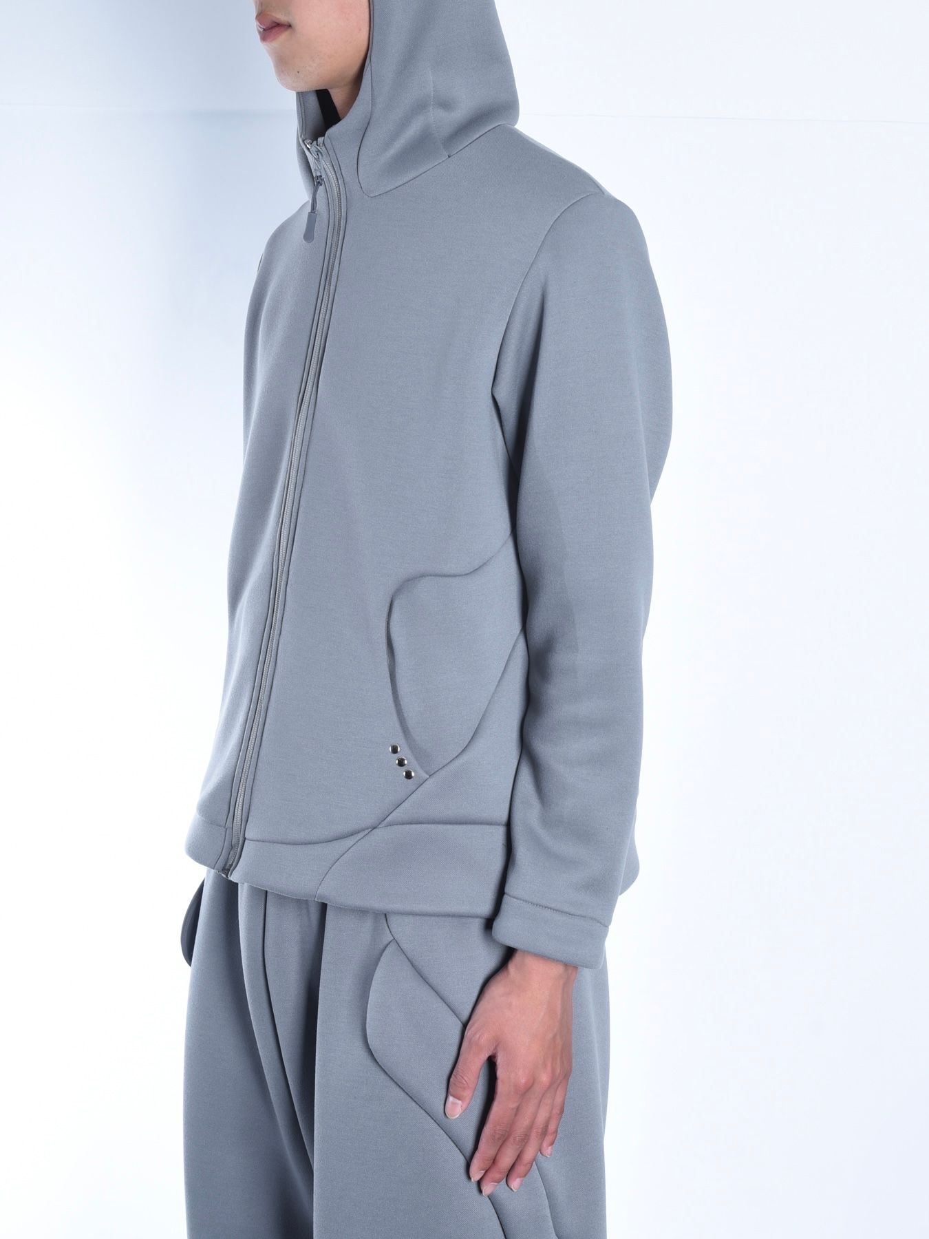 【24AW】ヘッド ジップ フーディー / HEAD ZIP HOODIE / グレー
