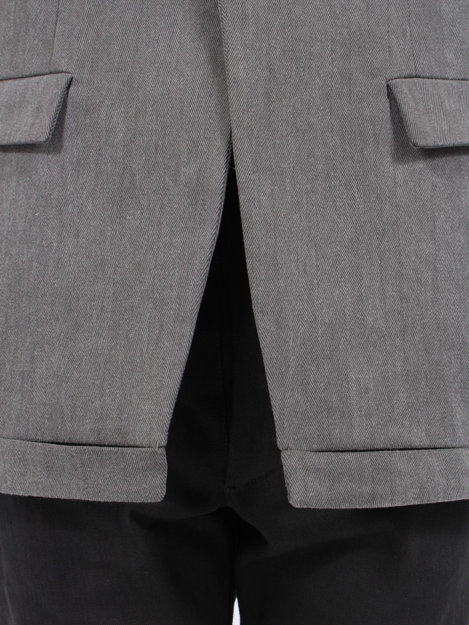 【24AW】モデュラー ヘムジャケット / MODULAR HEM JACKET / オフブラック