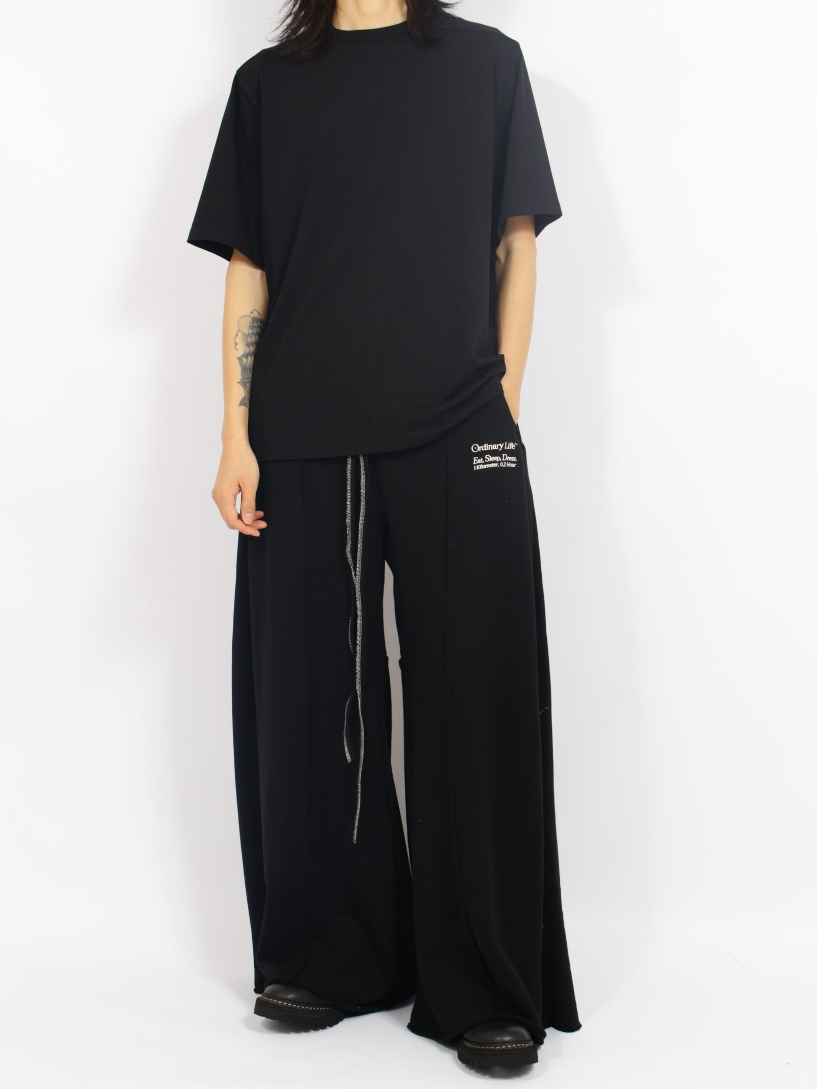 【定番】オーディナリー ホーム パンタロン スウェット パンツ / ORDINARY HOME PANTALON / ブラック