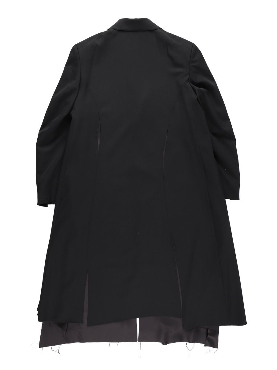 【22AW】スラッシュ ロングコート / Long slash coat / ブラック - M - ブラック