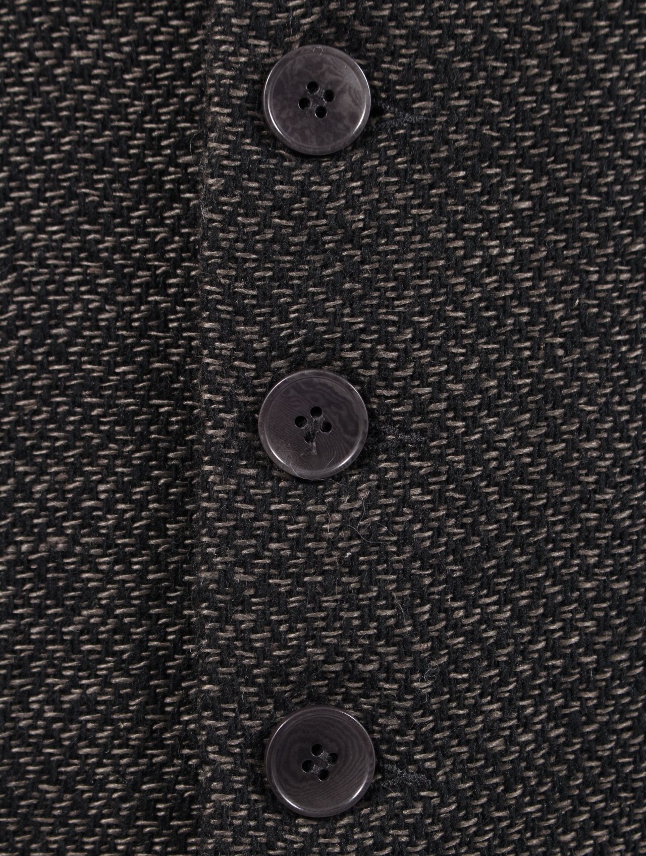 【25AW】ユニセックス フィット ラウンド ネック ショート ジャケット ウィズ 925 シルバー フック クローザー / UNISEX FITTED ROUND NECK SHORT JACKET WITH 925 SILVER HOOK CLOSER / オフブラック