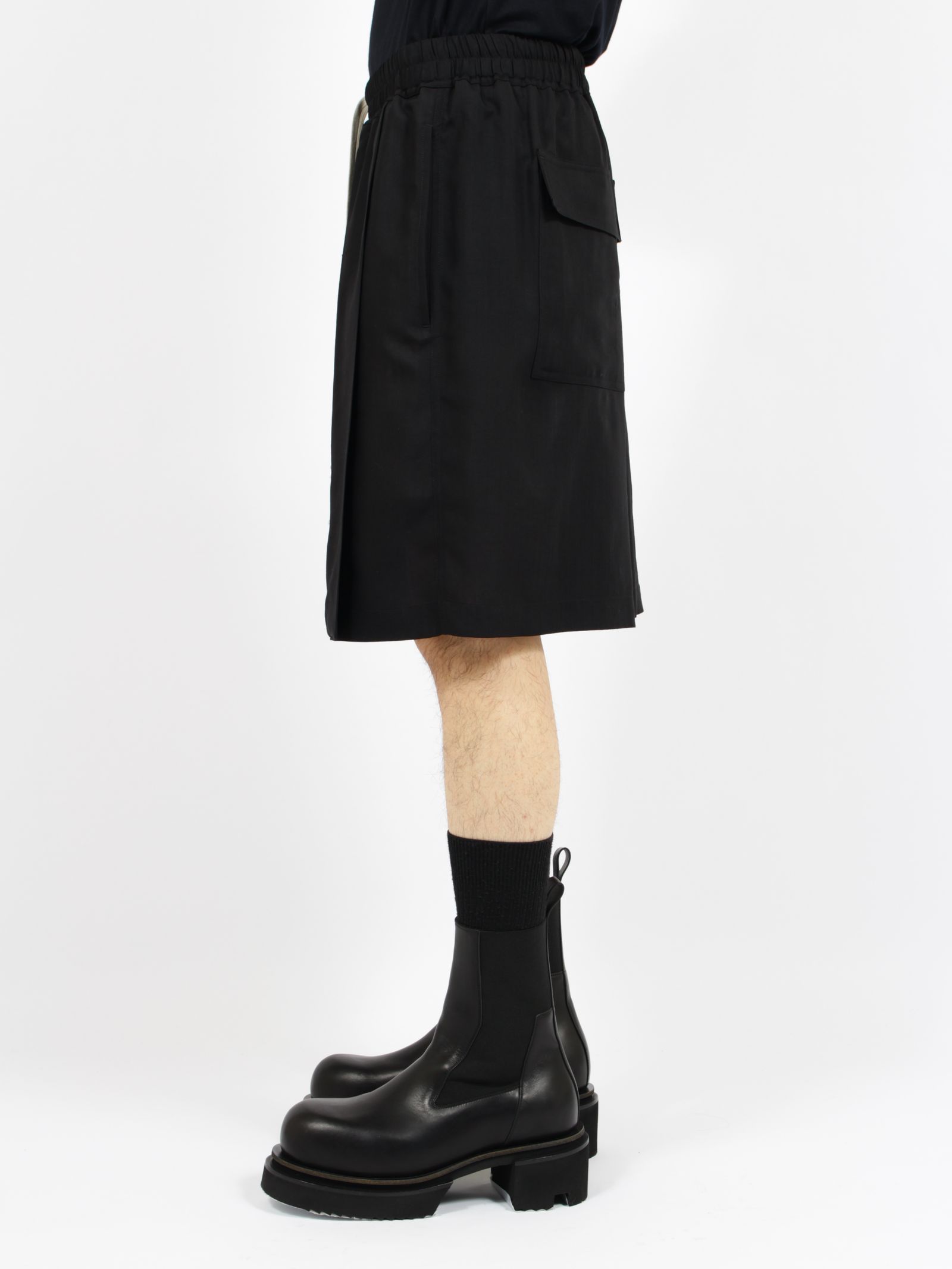 【26SS】キルト ショーツ / KILT SHORTS / ブラック