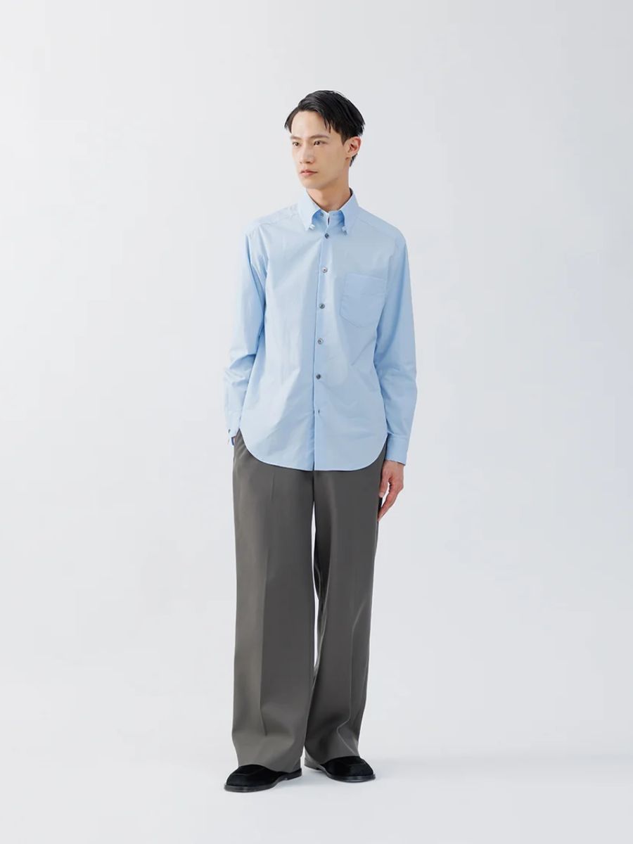 【26AW】 レギュラー フィット タブ カラー シャツ / REGULAR FIT TAB COLLAR SHIRT / SAX BLUE ST ( ブルー )