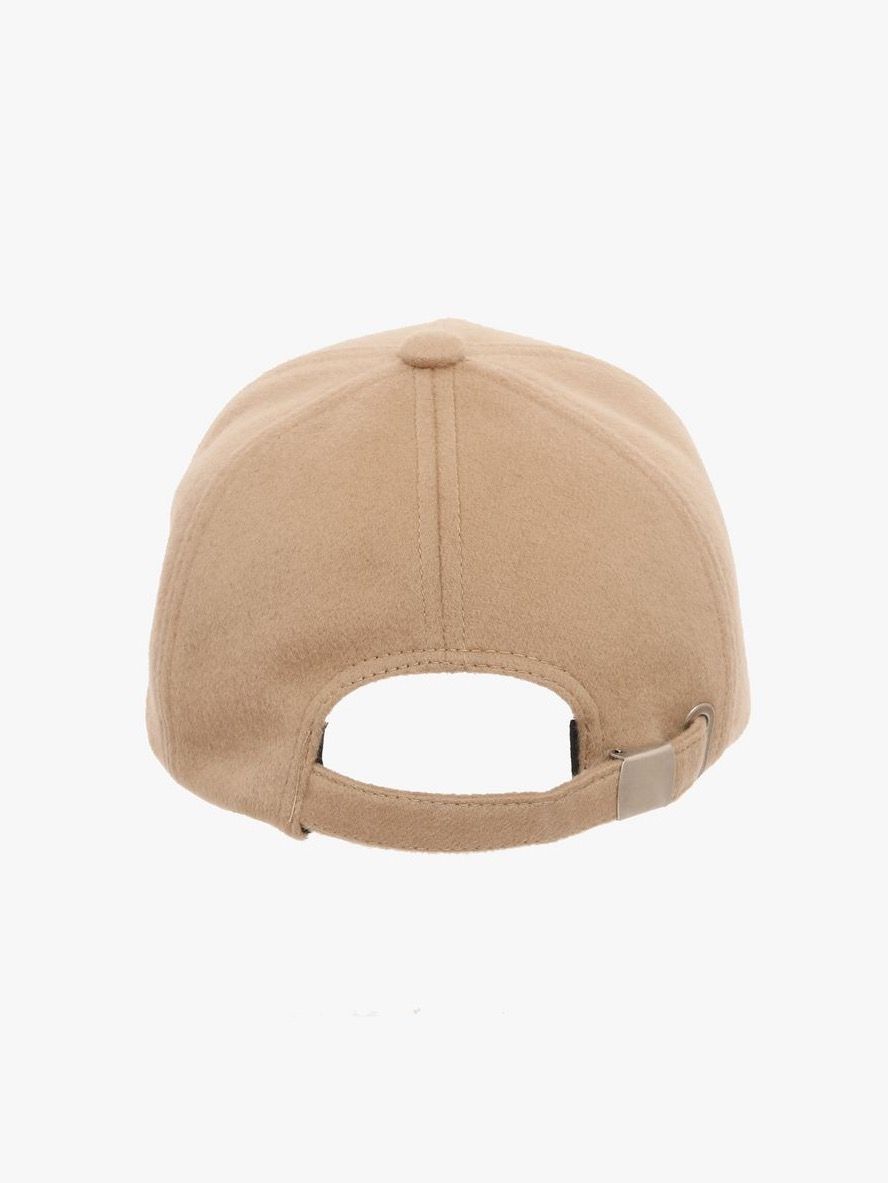 【関税込み】Balmain ベージュ エンボスロゴ フーディ BALMAIN - エンボスロゴ ウール キャップ BH2 ACC CAP WOOL