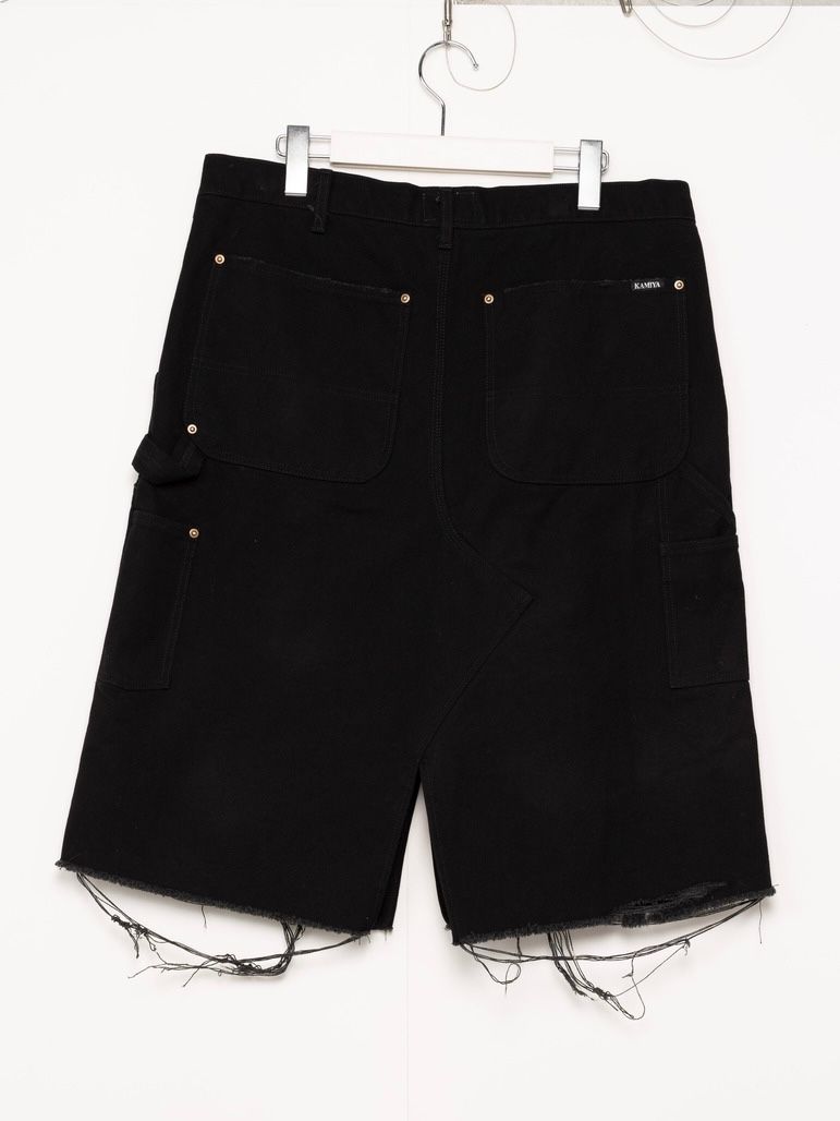 【25AW】ボロ ダック ペインター ラップ スカート / BORO DUCK PAINTER WRAP SKIRT / ブラック