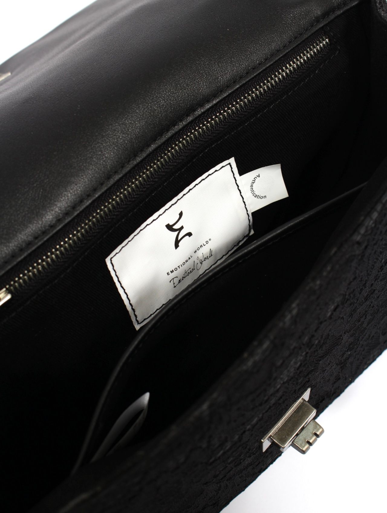 【25AW】エモーショナル ワールド コラボレーション ミディアム チェーン バッグ  / x EMOTIONAL WORLD MIDIUM CHAIN BAG / ブラック