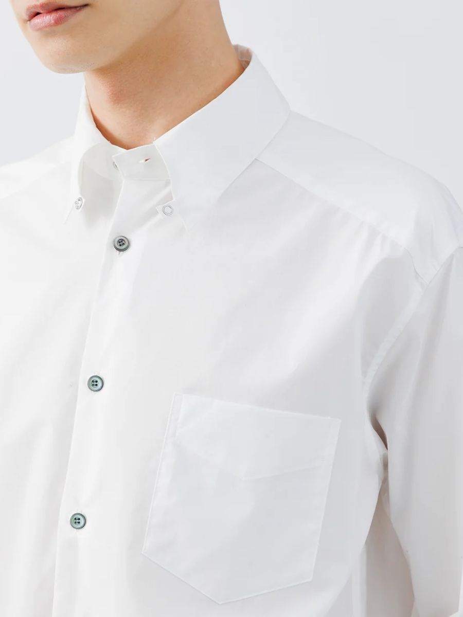 【26AW】 レギュラー フィット タブ カラー シャツ / REGULAR FIT TAB COLLAR SHIRT / ホワイト