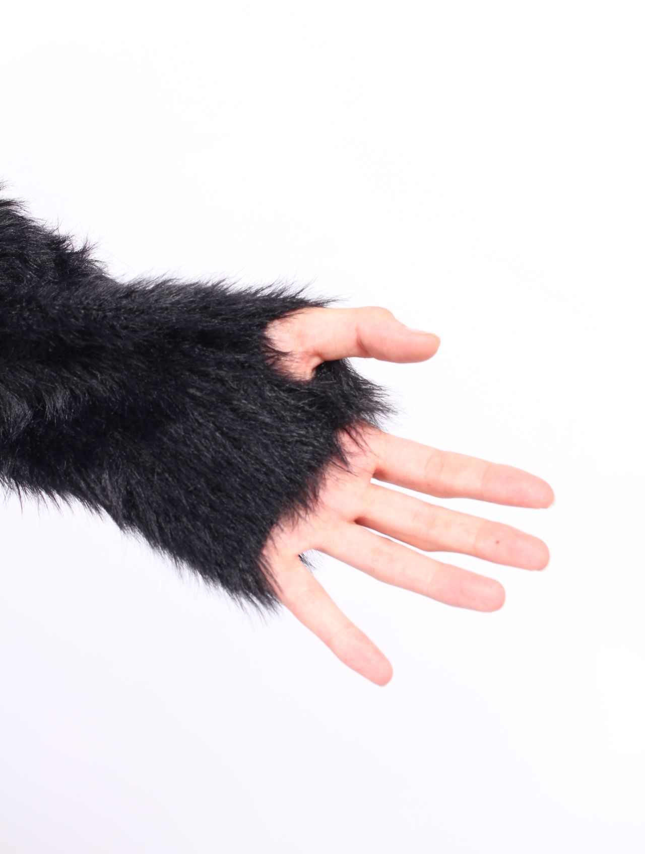 【25AW】キメラ ファー フーディー パーカー / CHIMERA FUR HOODED ZIP-UP / ブラック