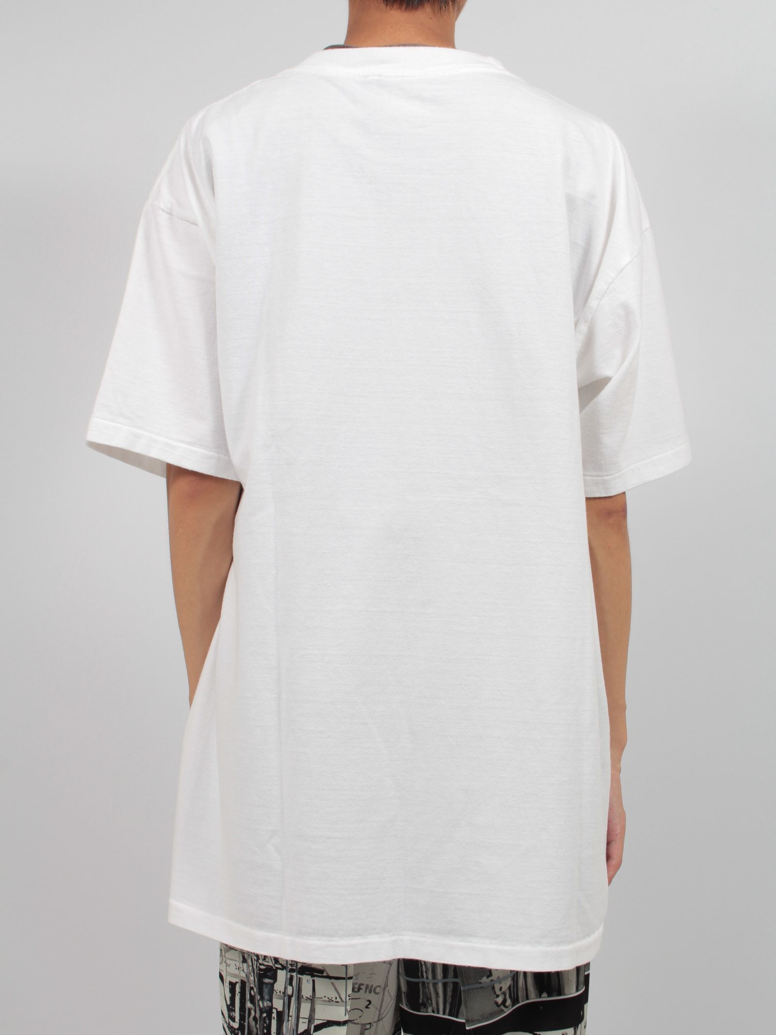 【24AW】ウォッシュ加工 ワンポイントロゴ Tシャツ / WASHED ONE POINT T-SHIRT / ホワイト