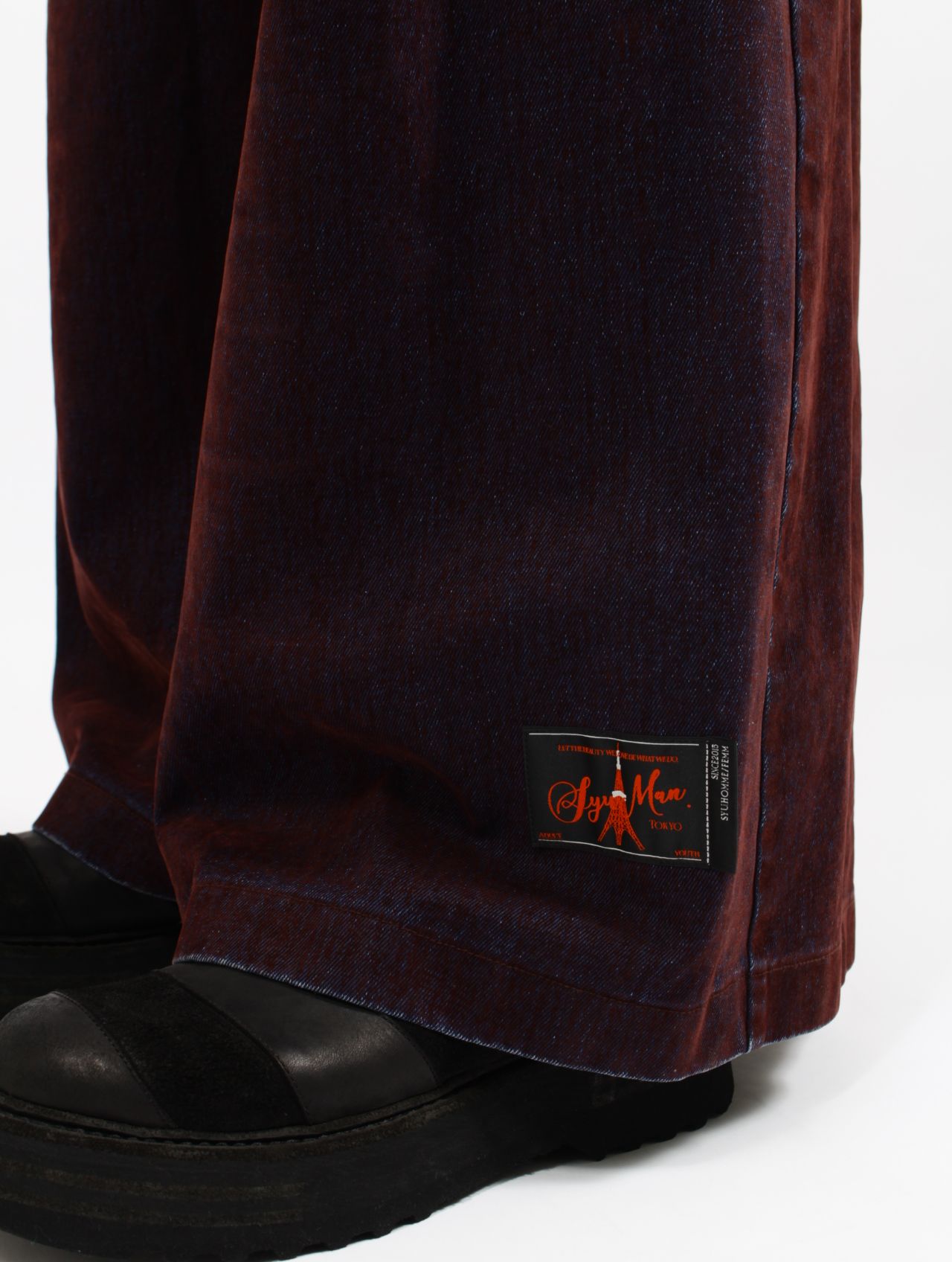 【26SS】 カバード デニム トラウザーズ / COVERD DENIM TROUSERS / ブラウン