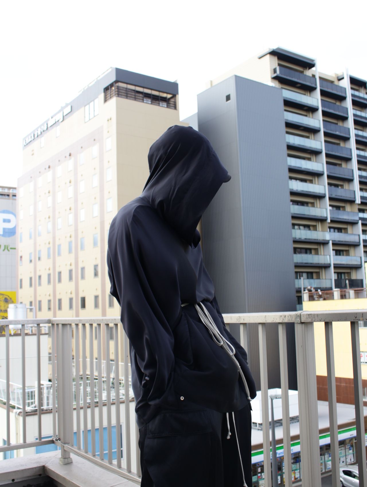 【25SS】 チュニック フーディー パーカー / HOODED TUNIC / ブラック