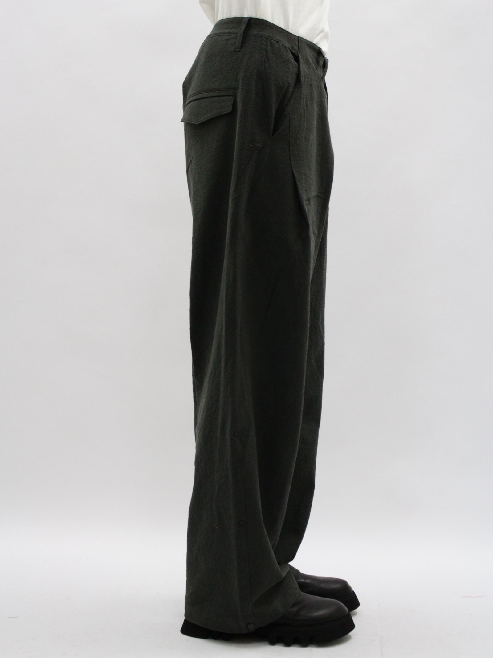 【26SS】ウェルド パッチド パンツ / WELD PATCHED PANTS / グレー