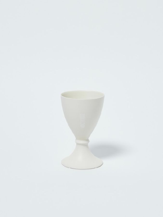 HIROTAKE IIDA 別注 磁器 日本酒グラス / SAKAZUKI : PORCELAIN SAKE GLASS / ホワイト
